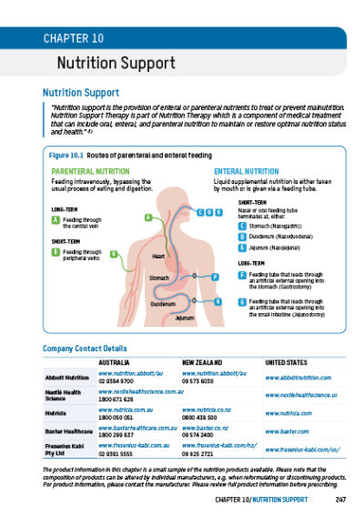 Handbook 6th Edition Nutrition Support Chapter